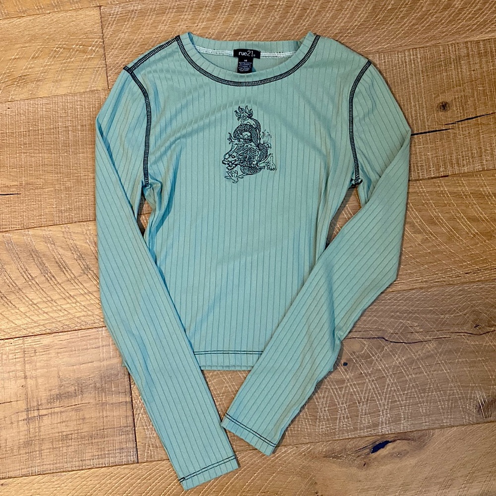 Worn ones green long sleeve!